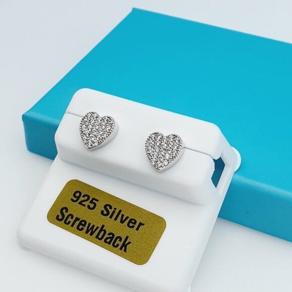 925 Sterling Silver CZ Beautiful Earrings for Women, 1USPAR4215 - Picture 9 of 11